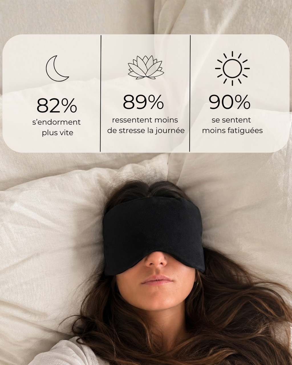 Masque lesté Bonne nuit Madame